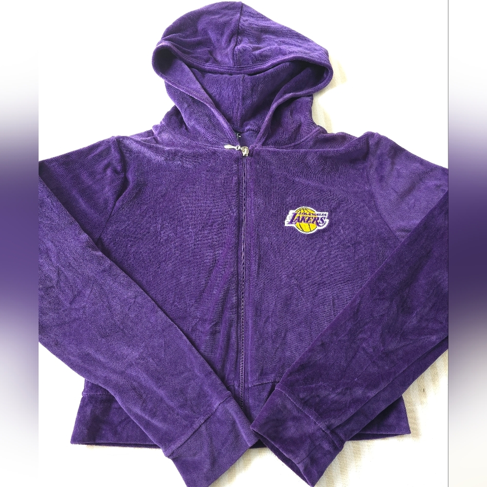 Los Angeles Lakers Crop Sweater Size:Large
